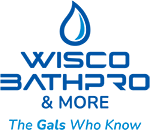 Logo for Wisco BathPro. Tagline is the Pro's who know
