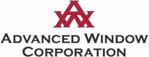 advanced_window_corp_logo_new Advanced Window Corporation logo featuring red AW monogram and bold black text for residential and commercial window installation and replacement services.